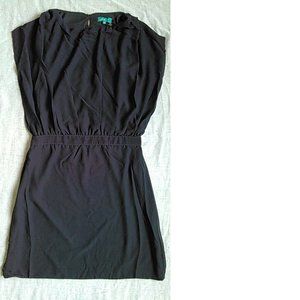Vfish Chiffon Sleeveless Dress, Dark Navy Blue, XS